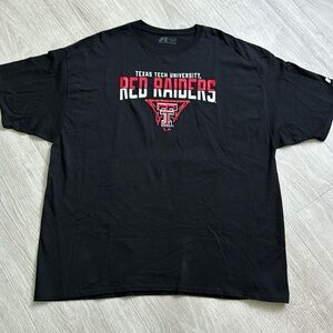 Russell Texas Tech University Red Raiders Short Sleeve T-Shirt Black size 3XL